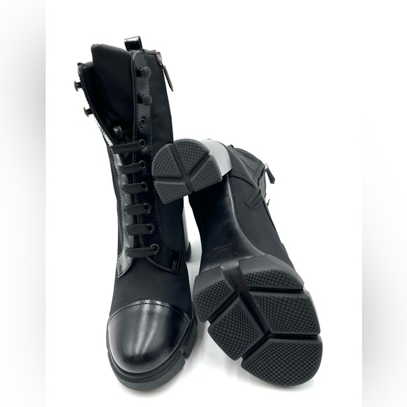 Prada 110 Leather & Nylon Hiker Booties - Picture 7 of 11
